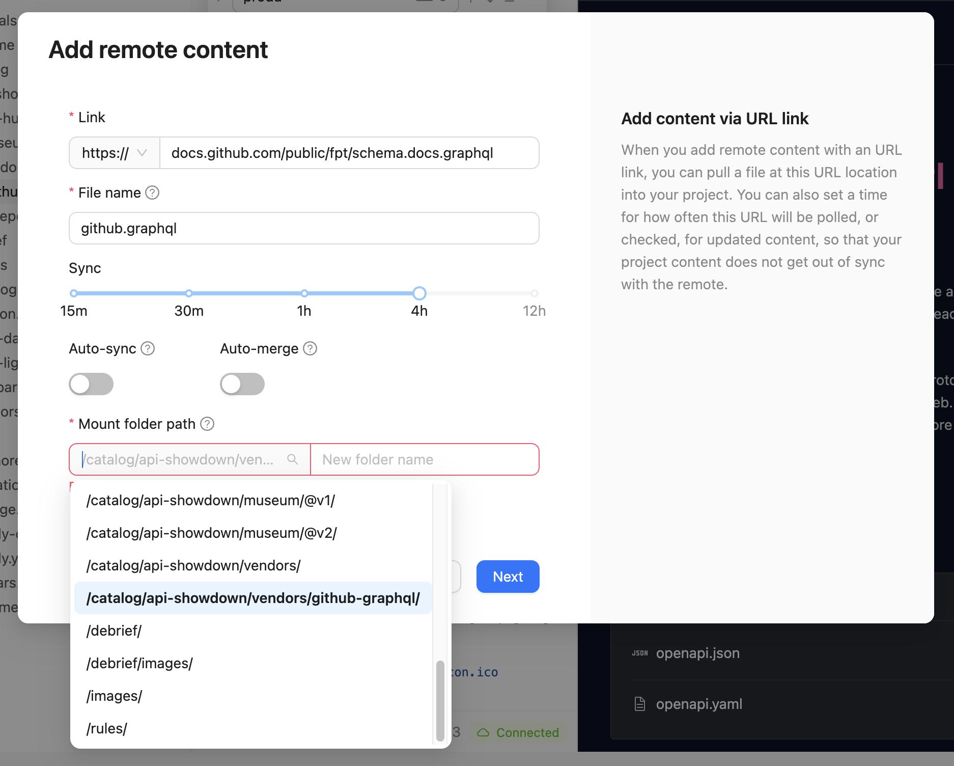 remote url